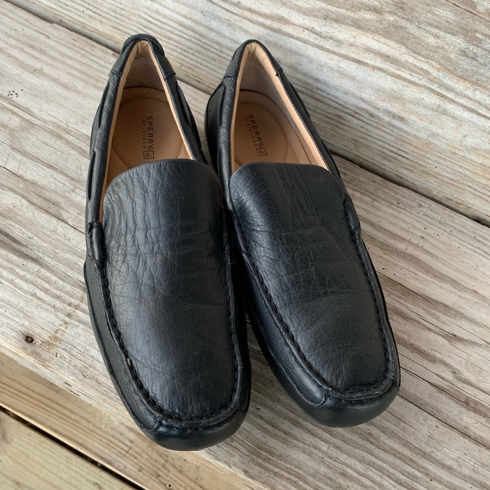 Sperry Top Sider black slip-on loafers  10.5